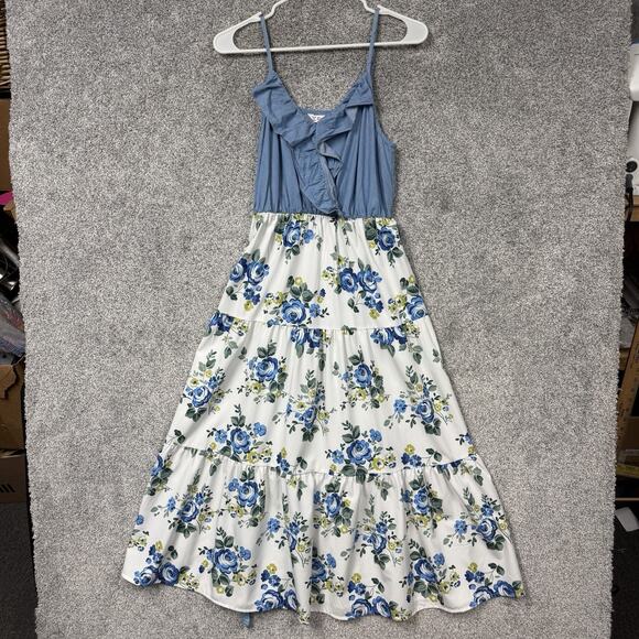 PatPat Dresses & Skirts - Cottagecore Sundress S Prairie Coquette Romantic Feminine Tiered Ruffle Floral